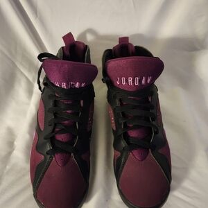 Jordan Black and Purple Sneakers